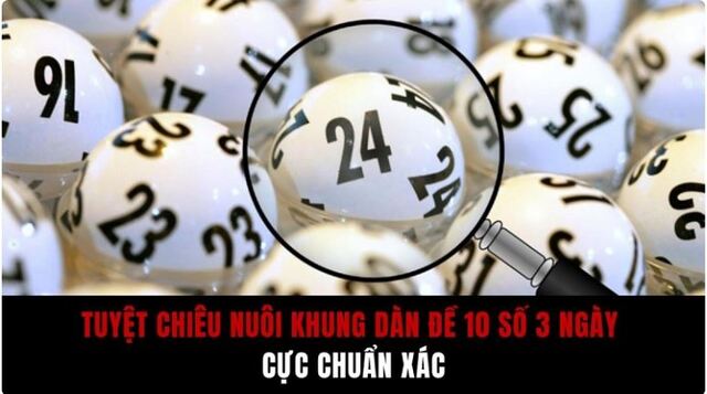 biệt 10 số theo khung 3 ngày